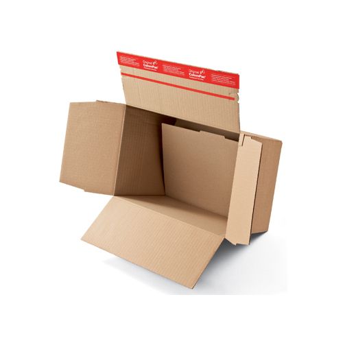 Colompac verzenddoos CP141, ft 22,9 x 16,4 x 5 - 11,5 cm, bruin