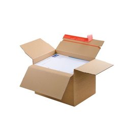 Colompac verzenddoos CP141, ft 30,4 x 21,6 x 13 - 22 cm, bruin
