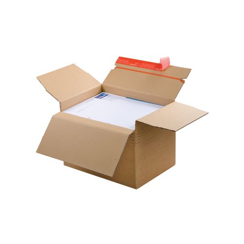 Colompac verzenddoos CP141, ft 30,4 x 21,6 x 13 - 22 cm, bruin