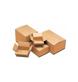 Merkloos Verzenddoos, ft 19,5 x 17 x 9,8 cm, bruin — levering per 20