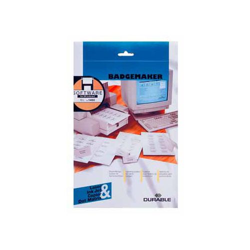 Durable Durable Badgemaker insteekkaartjes ft 54 x 90 mm (voor badges 8004, 8012, 8101, 8111, 8117, 8604 en 86...
