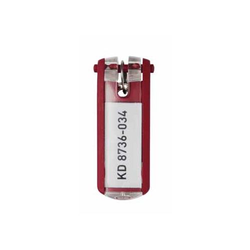 Durable Durable sleutelhanger Key Clip, rood, pak van 6 stuks