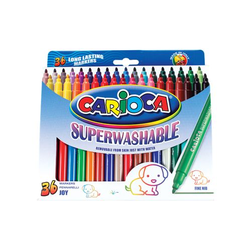 Carioca Carioca viltstift Superwashable Joy, 36 stiften in een kartonnen etui