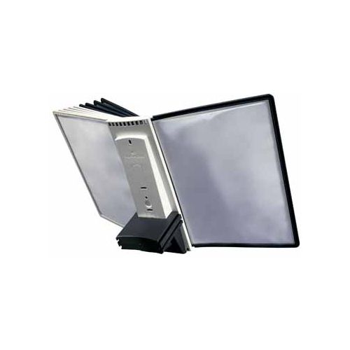 Durable Durable Sherpa Table 10 uitbreidingsmodule voor ref. D563200: set van 10 zichtpanelen grijs/zwart