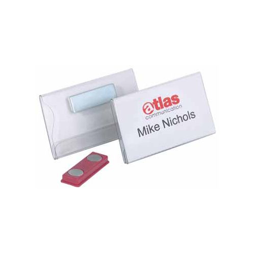 Durable Durable badges met magneet ft 40 x 75 mm — levering per 25
