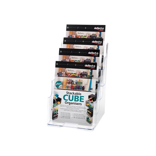 Deflecto Deflecto folderhouder ft A4, 3 opbergvakken