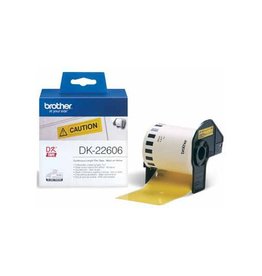 Brother Brother tape voor QL 62 mm, gele filmtape