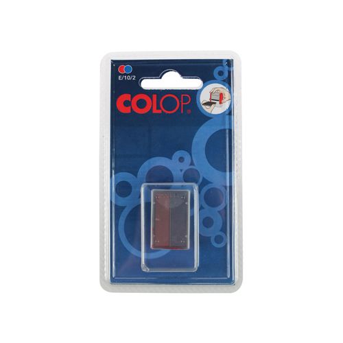 Colop Colop stempelkussen tweekleurig (blauw/rood), voor stempel S160L, blister van 2 stuks