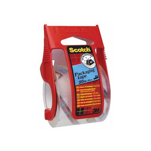 Scotch Scotch afroller met verpakkingsplakband, ft 50 mm x 20 m, transparant
