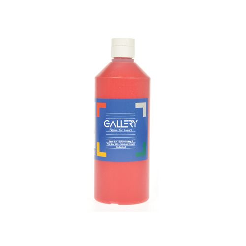 Gallery Gallery plakkaatverf, flacon van 500 ml, donkerrood