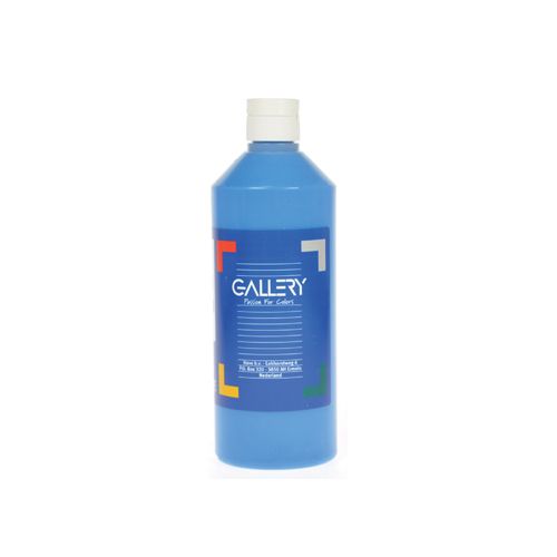 Gallery Gallery plakkaatverf, flacon van 500 ml, blauw