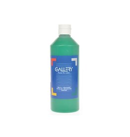 Gallery Gallery plakkaatverf, flacon van 500 ml, donkergroen