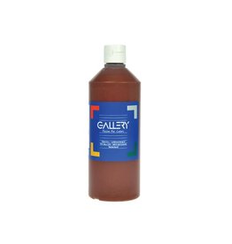 Gallery Gallery plakkaatverf, flacon van 500 ml, donkerbruin