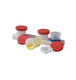 Creall Antiknoeipot voor verf set 4 potjes 320 ml met rood deksel