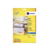 Avery Avery J8159-25 adresetiketten 63,5x33,9mm 600 etiketten wit