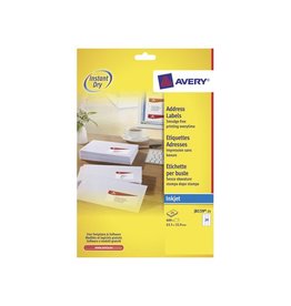 Avery Avery J8159-25 adresetiketten ft 63,5 x 33,9 mm (b x h), 600 etiketten, wit