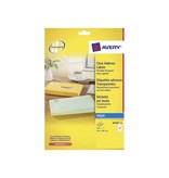 Avery Avery J8560-25 adresetiketten ft 63,5 x 38,1 mm (b x h), 525 etiketten, transparant