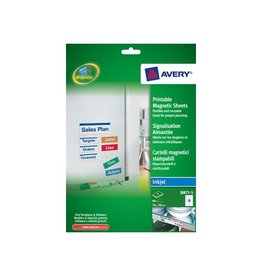 Avery Zweckform Avery Zweckform magneetetiketten, ft 78 x 28 mm, zonder coating, 90 etiketten, wit