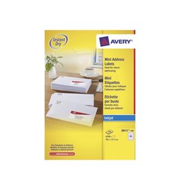 Avery Avery witte etiketten QuickDry ft 38,1 x 21,2 mm (b x h), 6.500 stuks, 65 per blad