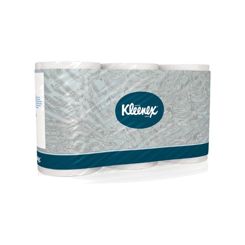 Kleenex Kleenex toiletpapier, 3-laags, 350 vellen, pak van 6 rollen
