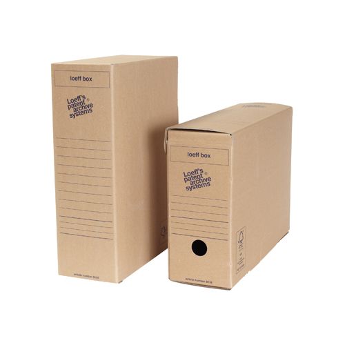 Loeffs Loeff's Box, ft 37 x 26 x 11,5 cm, bruin, pak van 50 stuks