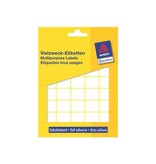 Avery Zweckform Avery Zweckform 3318 mini etiketten ft 22 x 18 mm (b x h), 1.200 etiketten, wit