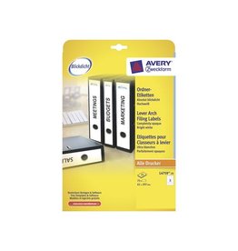 Avery Zweckform Avery Zweckform L4759-25 ordnerrugetiketten ft 29,7 x 6,1 cm (b x h), 75 etiketten, wit