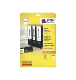 Avery Zweckform Avery Zweckform L4760-25 ordnerrugetiketten ft 19,2 x 3,8 cm (b x h), 175 etiketten, wit