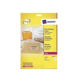 Avery Avery L7565-25 verzendetiketten ft 99,1 x 67,7 mm (b x h), 200 etiketten, transparant