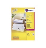 Avery Avery Witte laseretiketten QuickPeel  ft 45,7 x 25,4 mm (b x h), 4.000 stuks, doos van 100 blad