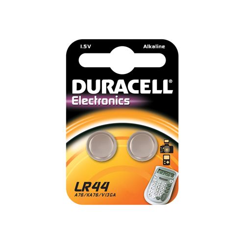 Duracell Duracell knoopcel Electronics LR44, blister van 2 stuks