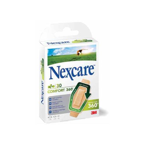 Nexcare 3M pleister Nexcare Comfort 360° 3 formaten, pak van 30 stuks