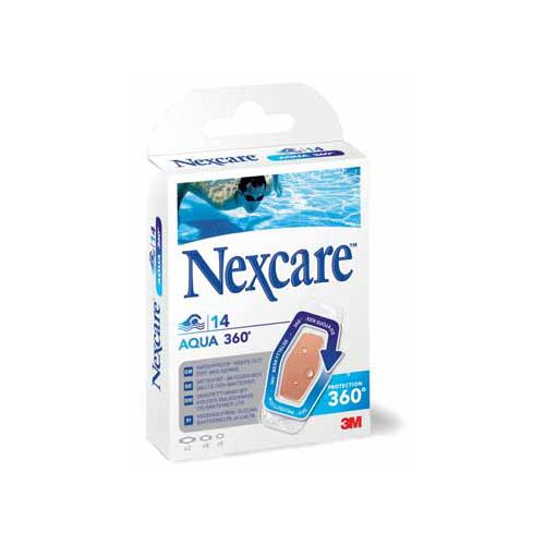 Nexcare 3M pleister Nexcare Aqua 360° 3 formaten, pak van 14 stuks