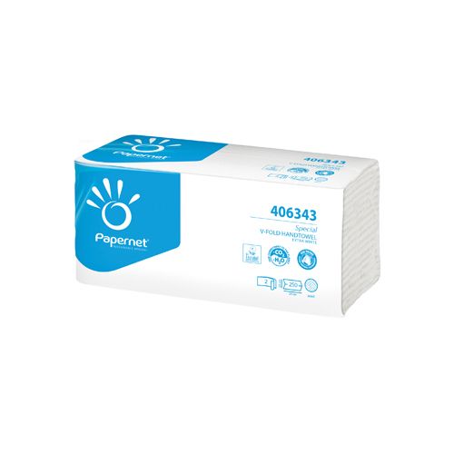 Papernet Papernet papieren handdoeken Special, V-vouw, 2-laags, 250 vellen, extra wit