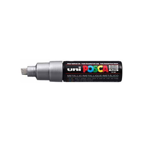 Posca uni-ball Paint Marker op waterbasis Posca PC-8K zilver