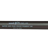 Uni-ball Uni Pin fineliner, ronde punt, 0,2 mm, zwart