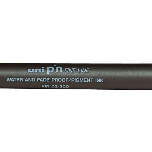 Uni-ball Uni Pin fineliner, ronde punt, 0,2 mm, zwart