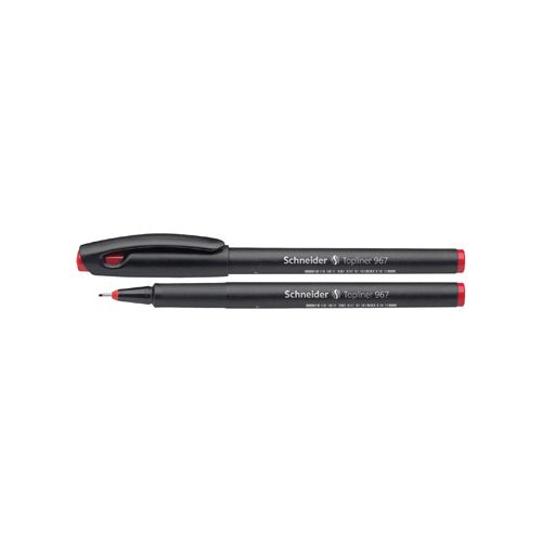 Schneider Schneider Fineliner Topliner 967 rood — levering per 10