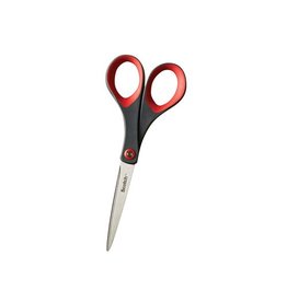 Scotch Scotch schaar Precision, ft 18 cm, rechts en links, scherpe punt, RVS, grijs/rood, blister van 1stuk