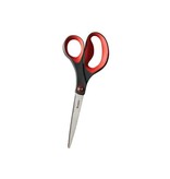 Scotch Scotch schaar Precision, ft 20 cm, rechts en links, scherpe punt, RVS, grijs/rood, blister van 1stuk