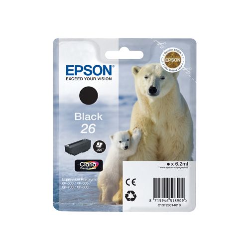 Epson Epson 26 (C13T26014010) ink black 220 pages (original)