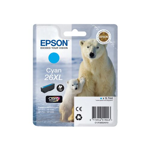 Epson Epson T26XL (C13T26324012) ink cyan 700 pages (original)