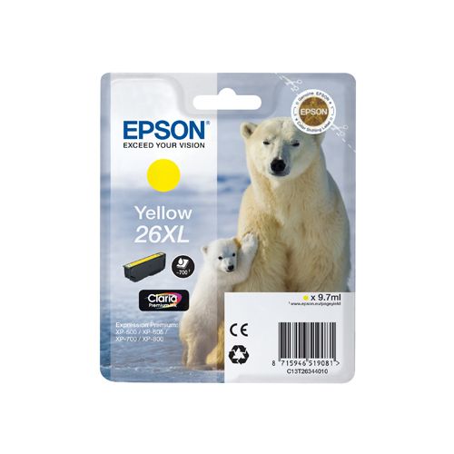 Epson Epson T26XL (C13T26344012) ink yellow 700 pages (original)