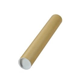 Merkloos Verzendkoker, ft 43 x 6 cm, bruin — levering per 24