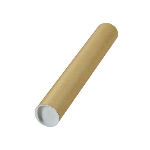 Merkloos Verzendkoker, ft 43 x 6 cm, bruin — levering per 24