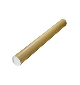 Merkloos Verzendkoker, ft 100 x 10 cm, bruin — levering per 5