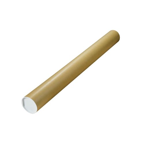 Merkloos Verzendkoker, ft 100 x 10 cm, bruin — levering per 5