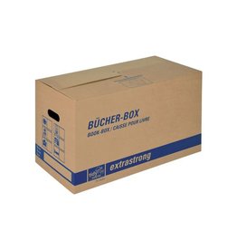 Tidypac boekendoos, ft 56 x 29,3 x 33 cm, bruin — levering per 5