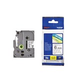 Brother Brother TZe tape voor P-Touch 6 mm, zwart op transparant