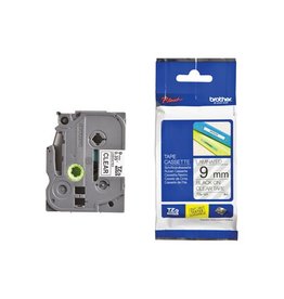 Brother Brother TZe tape voor P-Touch 9 mm, zwart op transparant